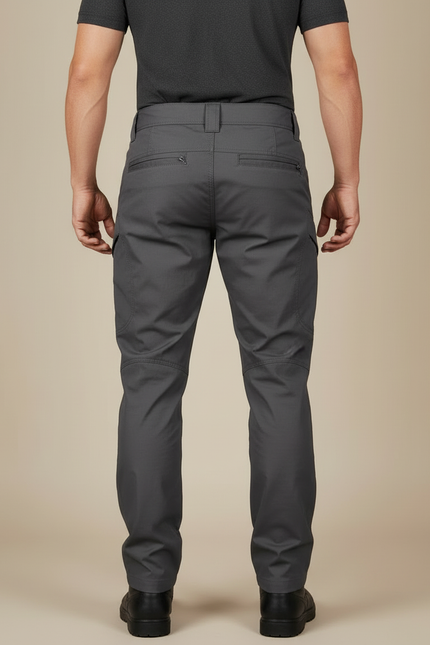 Pantalon Cargo Gris Homme Tactique Multipoches Résistant - Polyester - vue 2