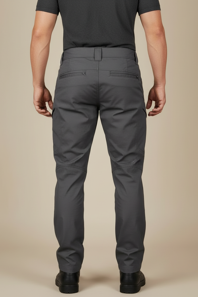 Pantalon Cargo Gris Homme Tactique Multipoches Résistant - Polyester - vue 2