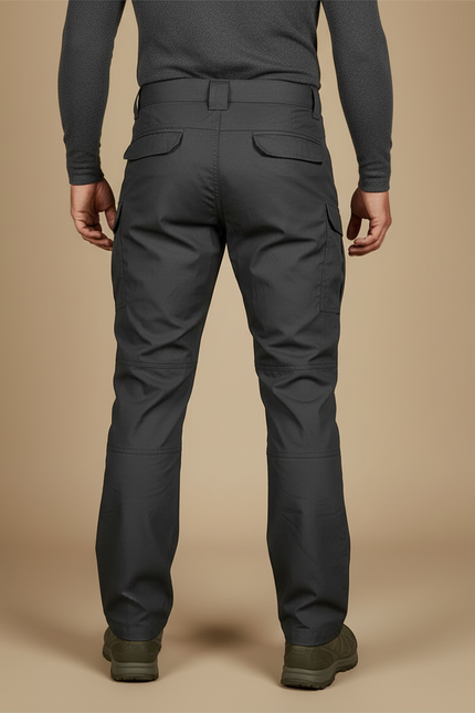 Pantalon Cargo Gris Tactique Multi-Poches Résistant Homme - Polyester - vue 2