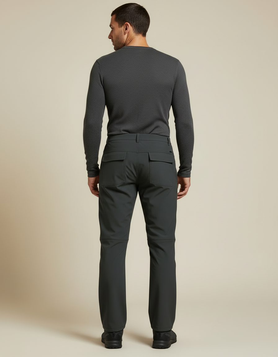 Pantalon Cargo Homme Gris Anthracite Tactique Multi-Poches - Polyester - vue 2