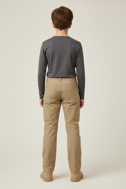 Pantalon Cargo Beige Enfant Tactique Robuste - Toile - vue 2