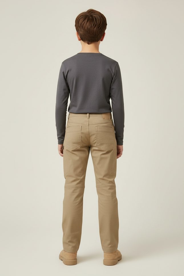 Pantalon Cargo Beige Enfant Tactique Robuste - Toile - vue 2