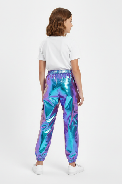 Pantalon Cargo Réfléchissant - Multicolore Polyester - vue 2
