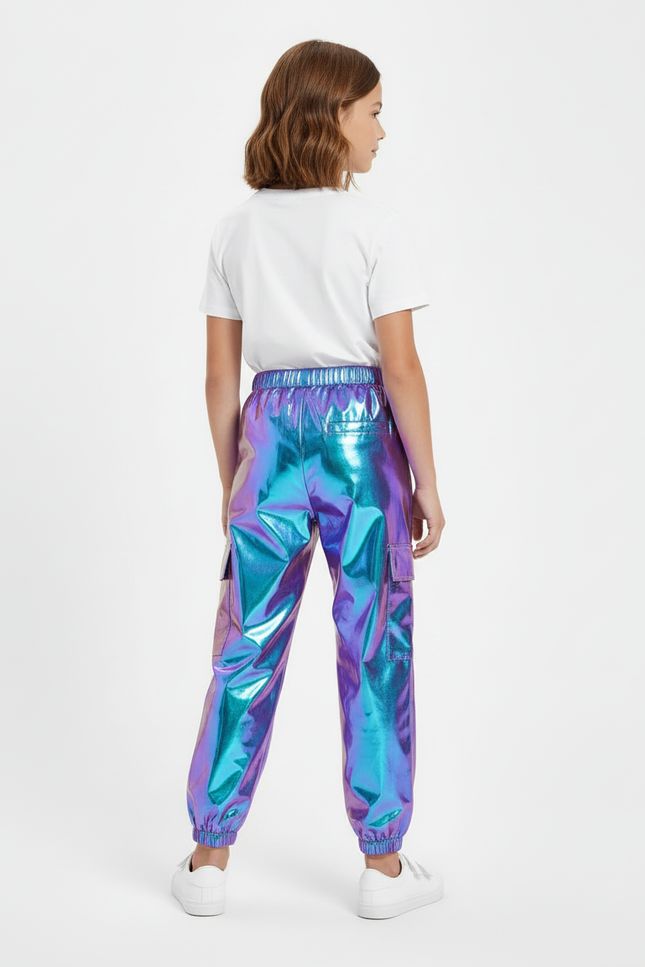 Pantalon Cargo Réfléchissant - Multicolore Polyester - vue 2