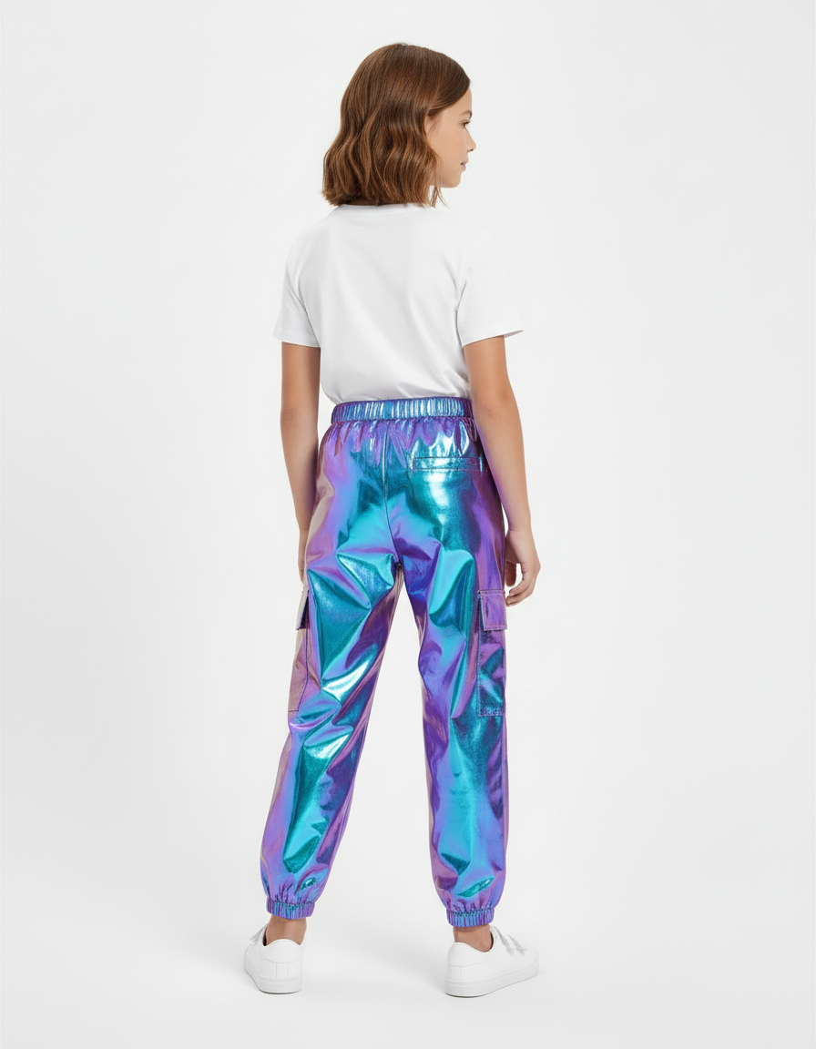 Pantalon Cargo Réfléchissant - Multicolore Polyester - vue 2