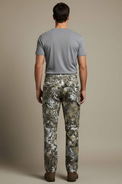Pantalon Cargo Camouflage Chasse Résistant Outdoor Homme - Multicolore Toile - vue 2