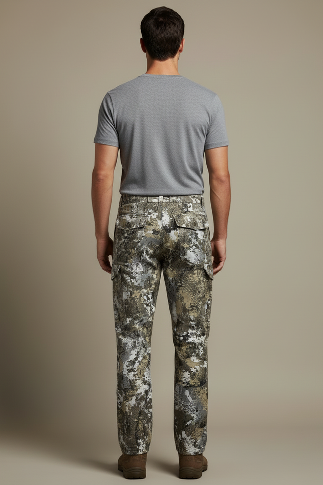 Pantalon Cargo Camouflage Chasse Résistant Outdoor Homme - Multicolore Toile - vue 2
