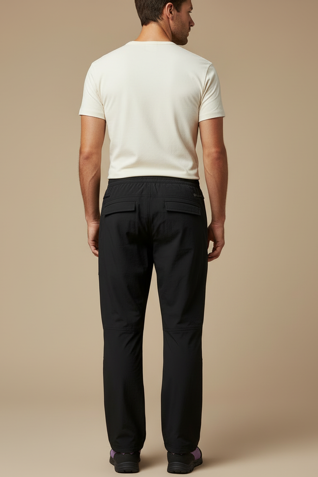 Pantalon Cargo Noir Homme Léger Décontracté Sport - Polyester - vue 2