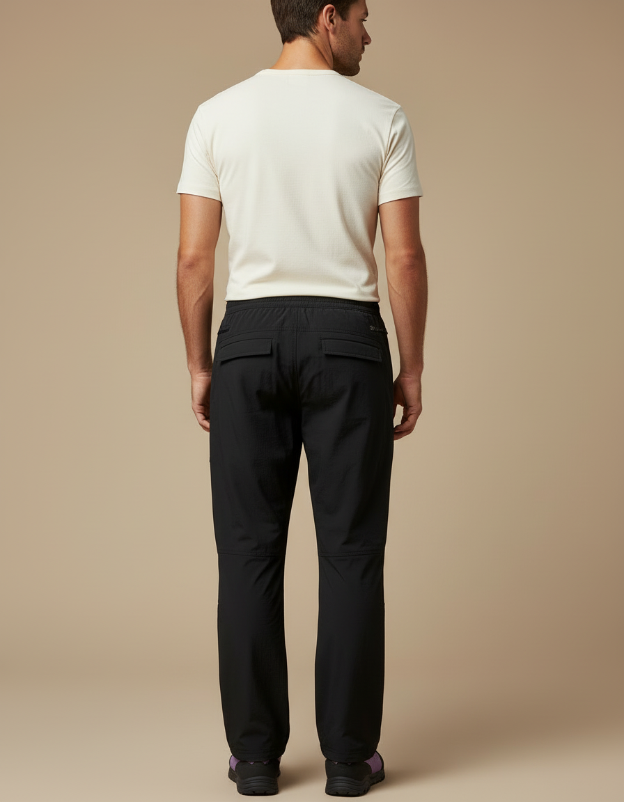 Pantalon Cargo Noir Homme Léger Décontracté Sport - Polyester - vue 2