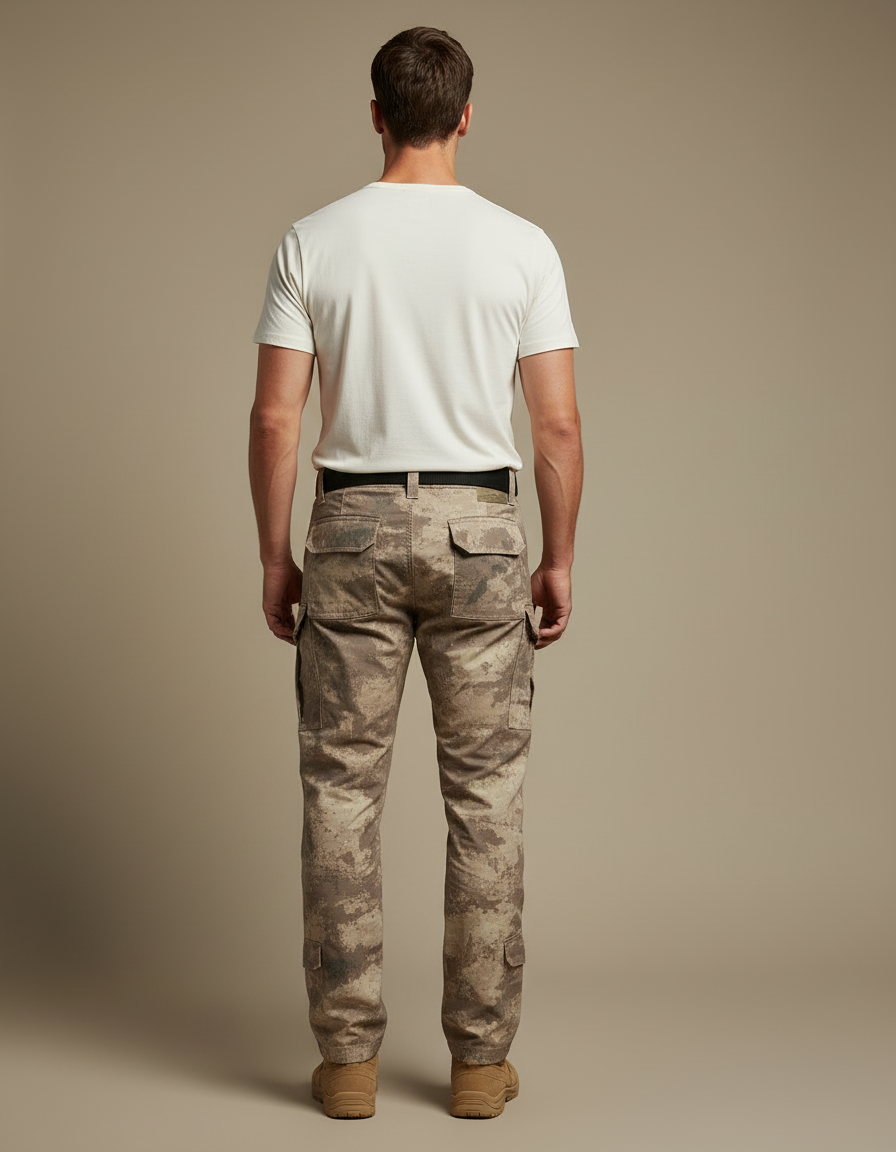 Pantalon Cargo Camouflage Militaire Tactique Renforcé Multipoches Homme - Imprimé Toile - vue 2