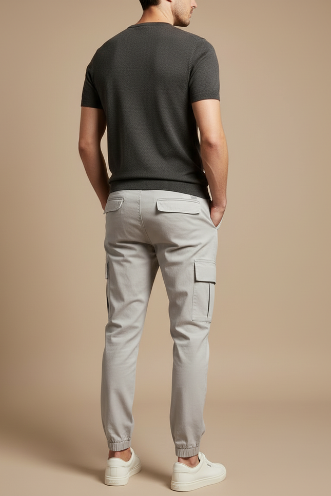 Pantalon Streetwear Cargo - Gris Gabardine - vue 2