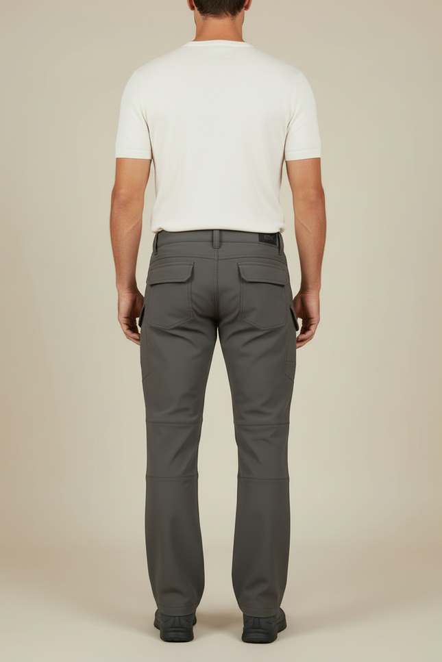 Pantalon Cargo Gris Homme Multipoches Décontracté - Polyester - vue 2
