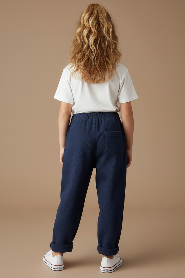 Pantalon Cargo Bleu Marine Ample Mickey Enfant - Molleton - vue 2