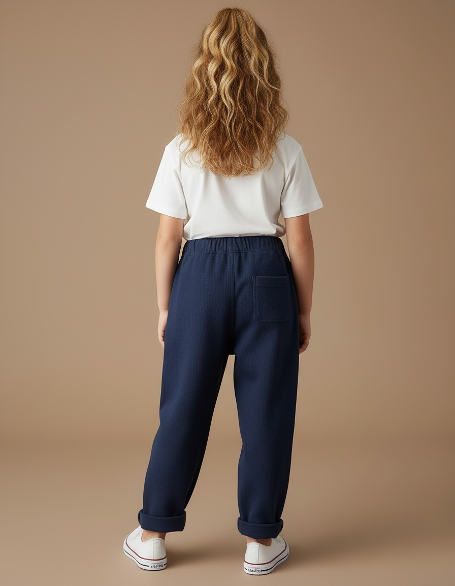 Pantalon Cargo Bleu Marine Ample Mickey Enfant - Molleton - vue 2