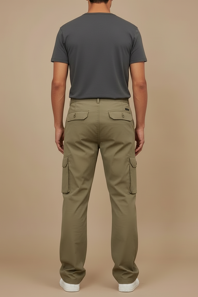 Pantalon Cargo Kaki Convertible Homme Randonnée Léger - Polyester - vue 2