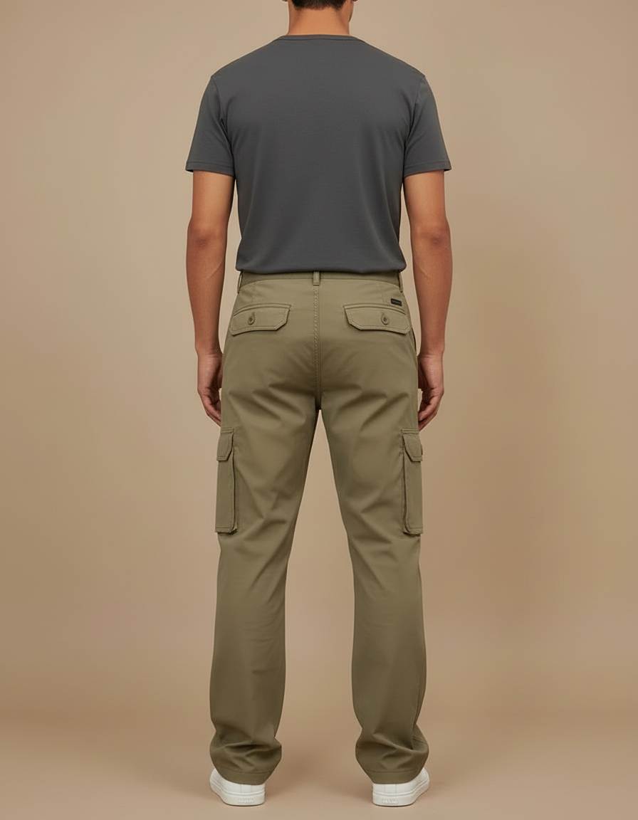 Pantalon Cargo Kaki Convertible Homme Randonnée Léger - Polyester - vue 2