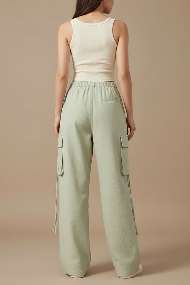 Pantalon Cargo Cargo Flare - Vert Toile - vue 2