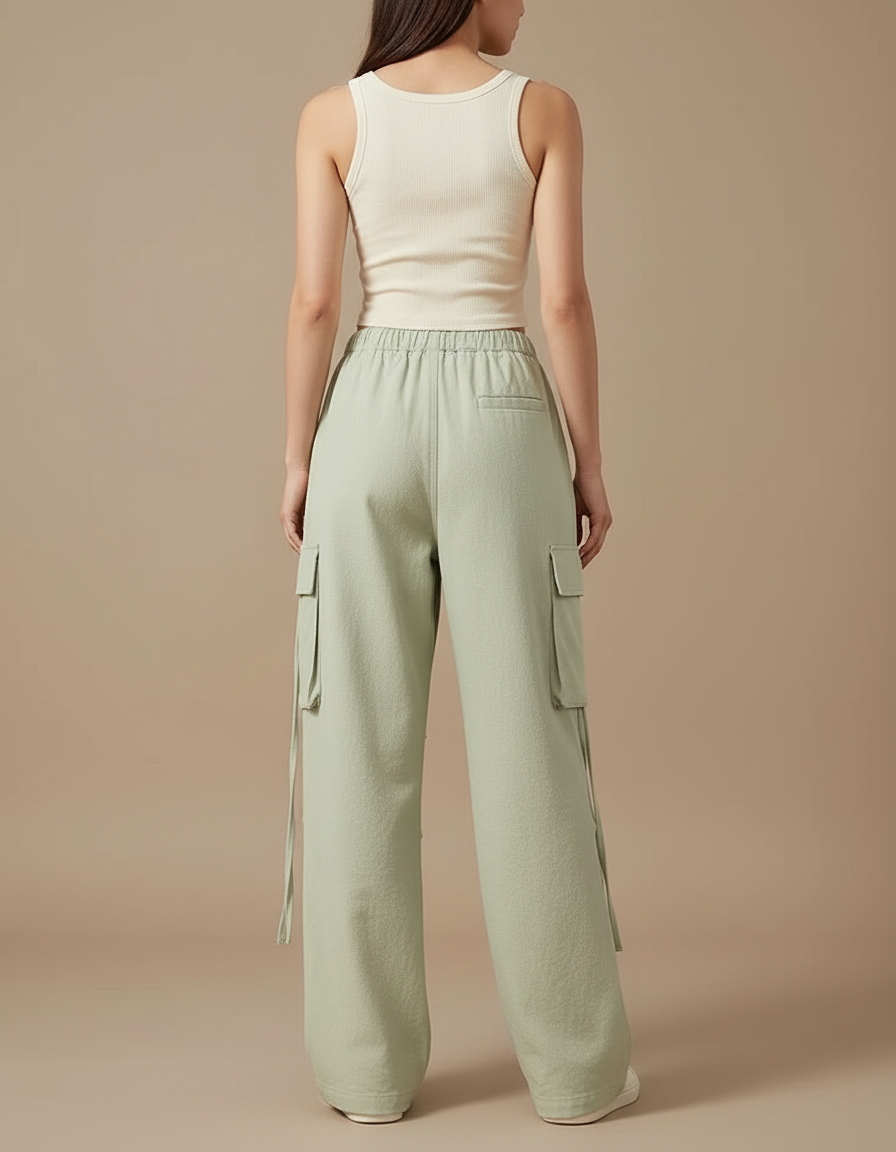 Pantalon Cargo Cargo Flare - Vert Toile - vue 2
