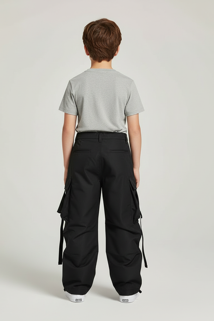 Pantalon Snowboard Cargo - Noir Polyester - vue 2