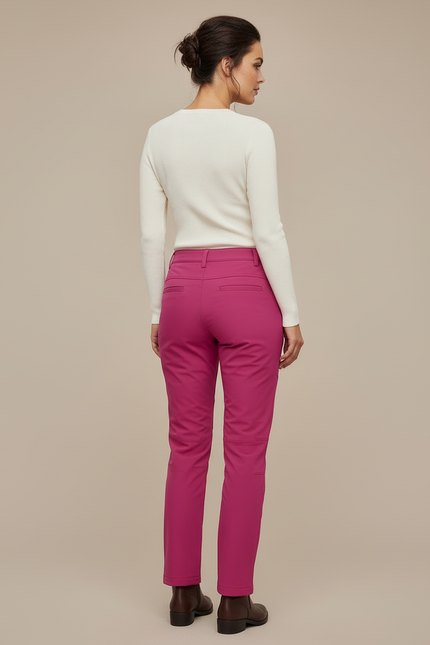Pantalon Cargo Fuchsia Softshell Doublé Femme - Rose Polyester - vue 2