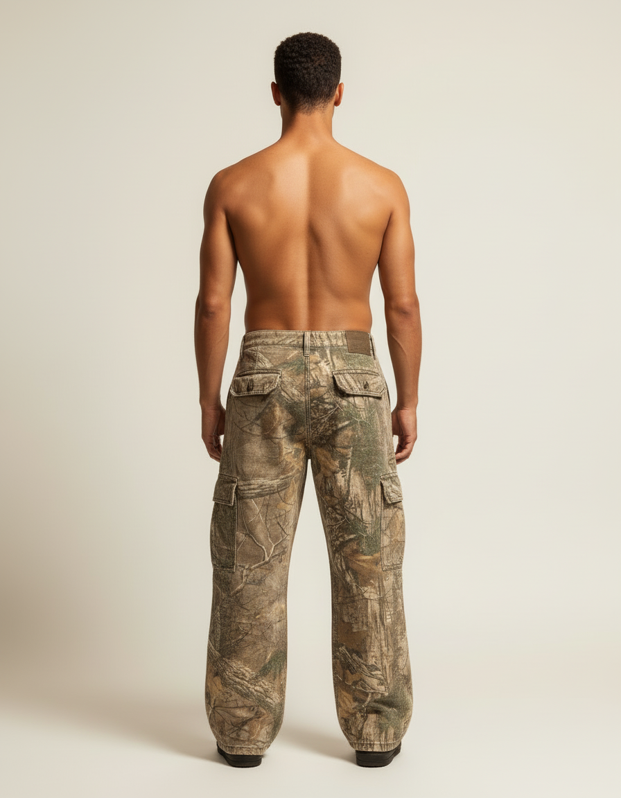 Pantalon Cargo Camouflage Ample Décontracté Y2K - Imprimé Toile - vue 2