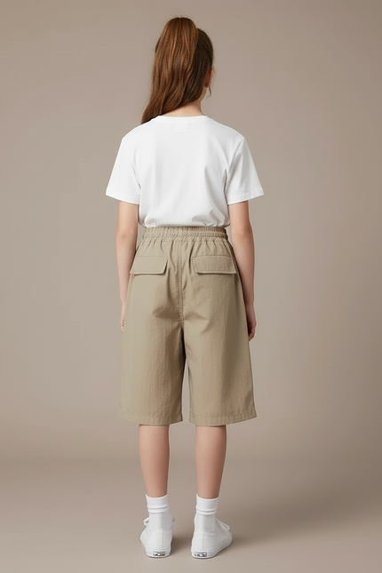 Pantalon Cargo Beige Coton Multipoches Décontracté Enfant - vue 2