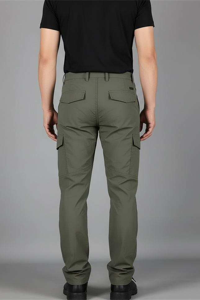 Pantalon Cargo Vert Militaire Tactique Respirant Léger - Kaki Polyester - vue 2