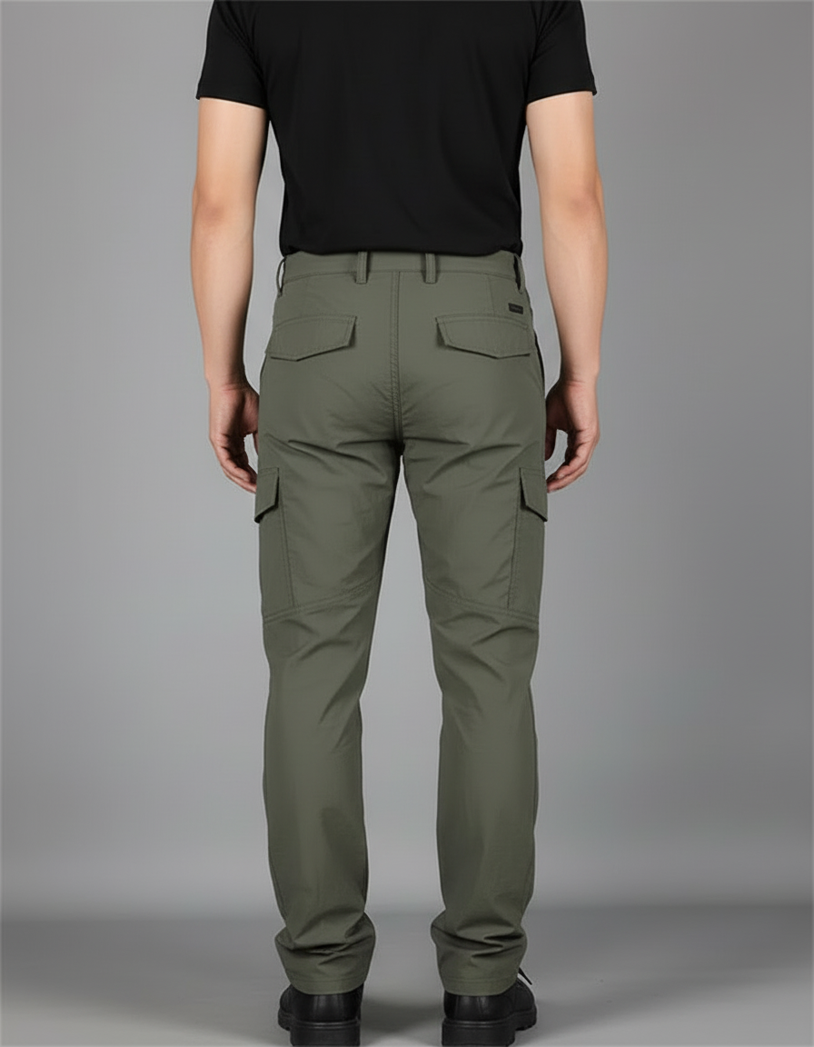 Pantalon Cargo Vert Militaire Tactique Respirant Léger - Kaki Polyester - vue 2