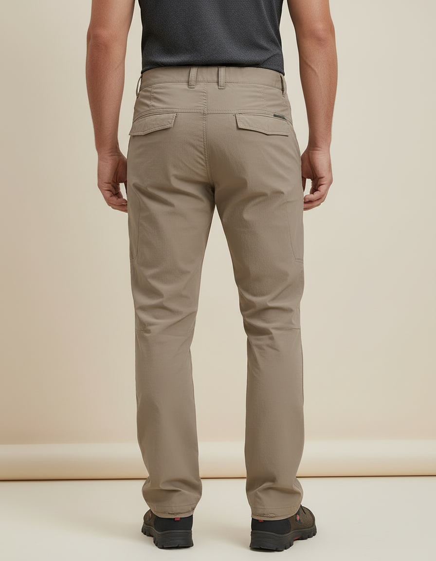 Pantalon Cargo Randonnée - Kaki Polyester - vue 2