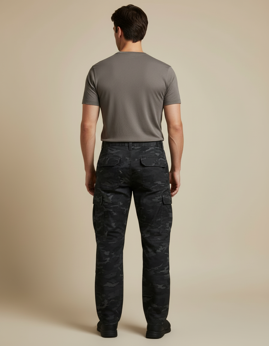 Pantalon Cargo Tactique Homme - Imprimé Toile - vue 2