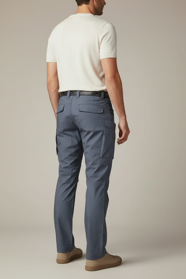 Pantalon Cargo Ripstop - Bleu Polyester - vue 2