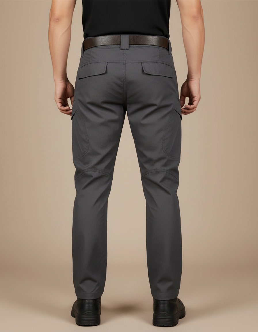 Pantalon Cargo Montagne - Gris Polyester - vue 2