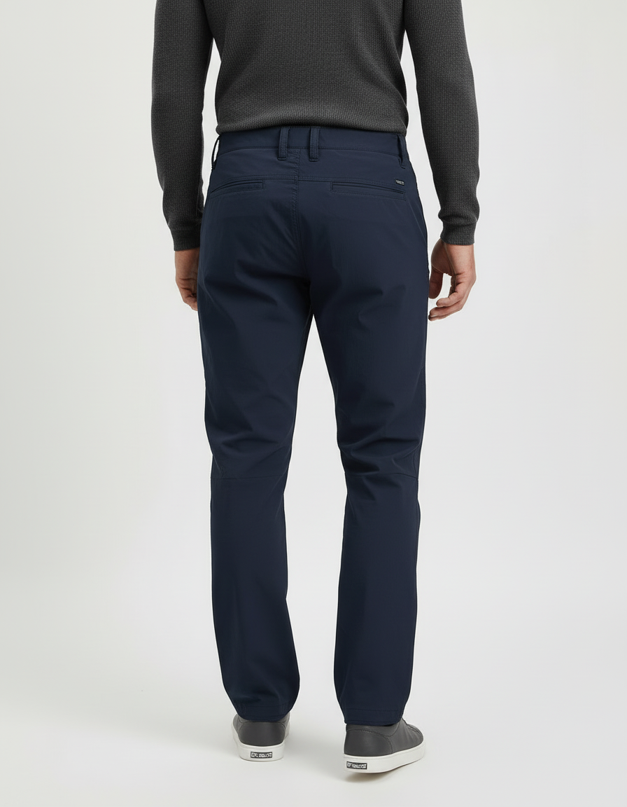 Pantalon Cargo Bleu Marine - Polyester - vue 2