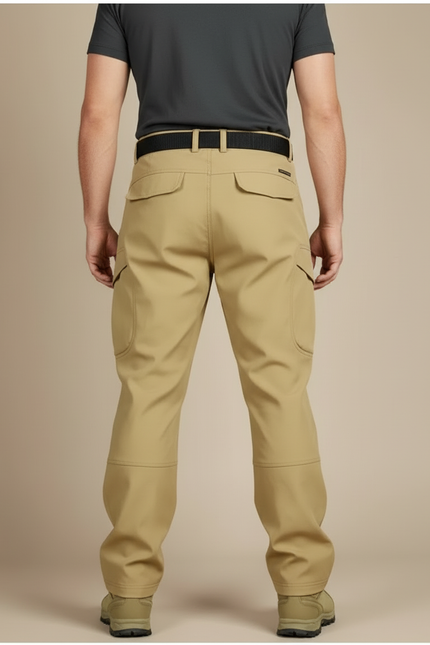 Pantalon Cargo Kaki Extensible Randonnée Homme Tactique - Polyester - vue 2