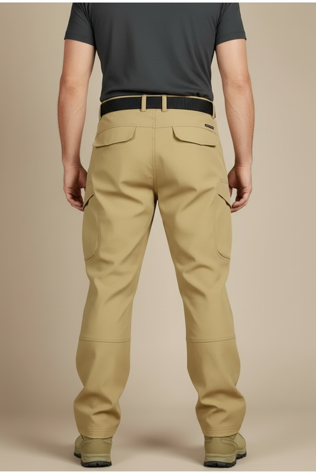 Pantalon Cargo Kaki Extensible Randonnée Homme Tactique - Polyester - vue 2