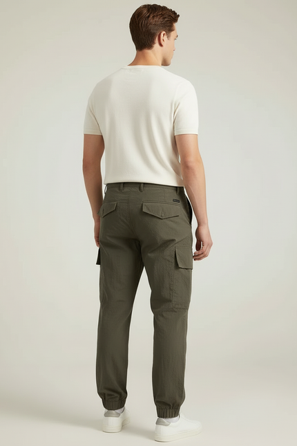 Pantalon Cargo Kaki Homme Léger Décontracté Jogger - Polyester - vue 2