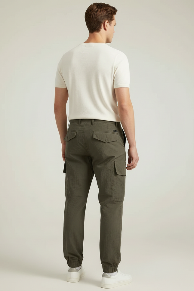Pantalon Cargo Kaki Homme Léger Décontracté Jogger - Polyester - vue 2