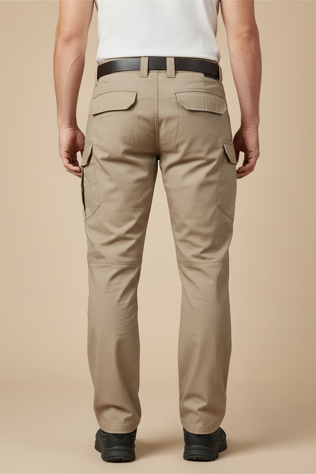 Pantalon Cargo Beige Tactique Multi-Poches Résistant - Toile - vue 2