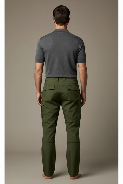 Pantalon Cargo Softshell - Kaki Polyester - vue 2