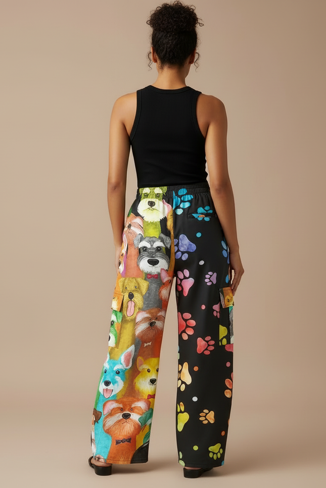 Pantalon Cargo Imprimé - Multicolore Polyester - vue 2
