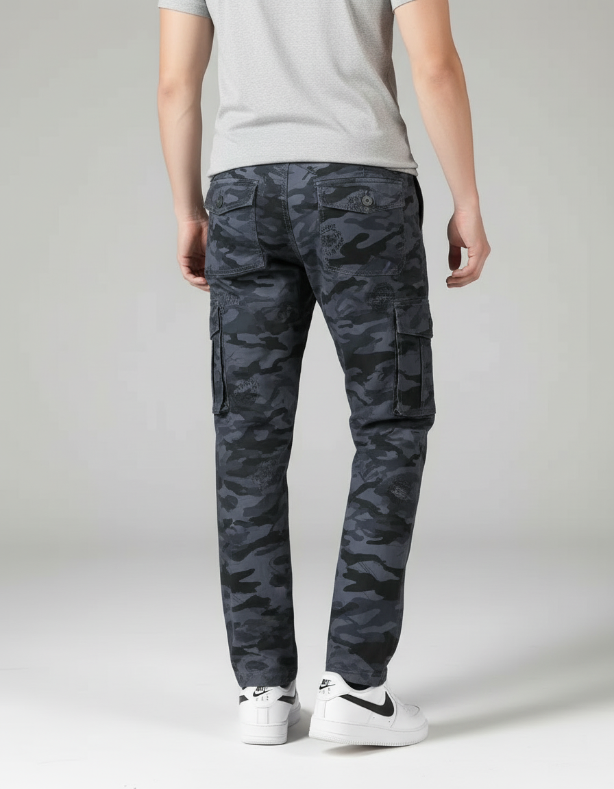 Pantalon Cargo Surplus Militaire - Gris Toile - vue 2