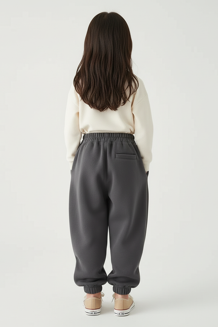 Pantalon Cargo Gris Ample Molleton Maison Enfant - vue 2