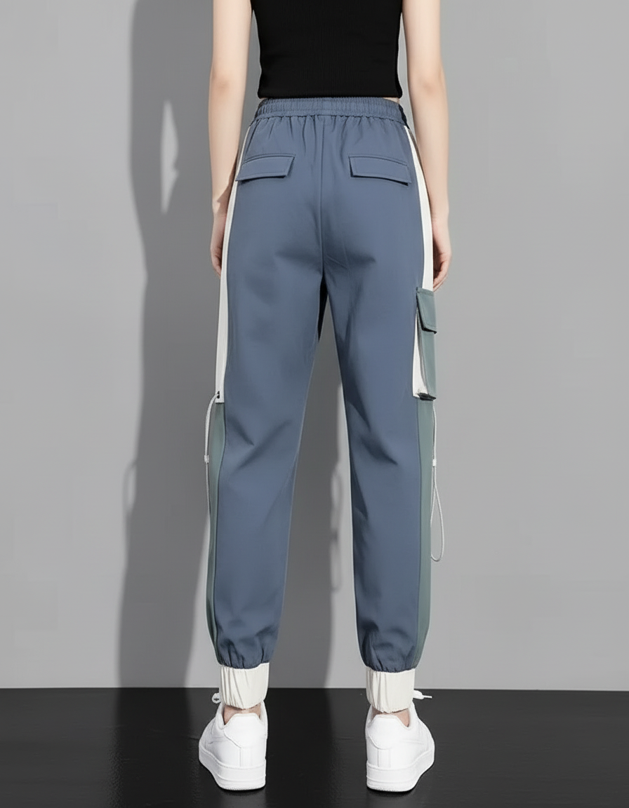 Pantalon Randonnée Cargo Femme - Multicolore Polyester - vue 2