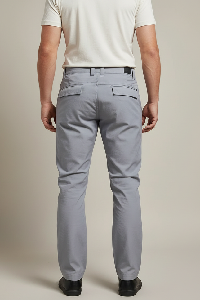 Pantalon Cargo Gris Tactique Léger Multi-Poches Homme - Gabardine - vue 2