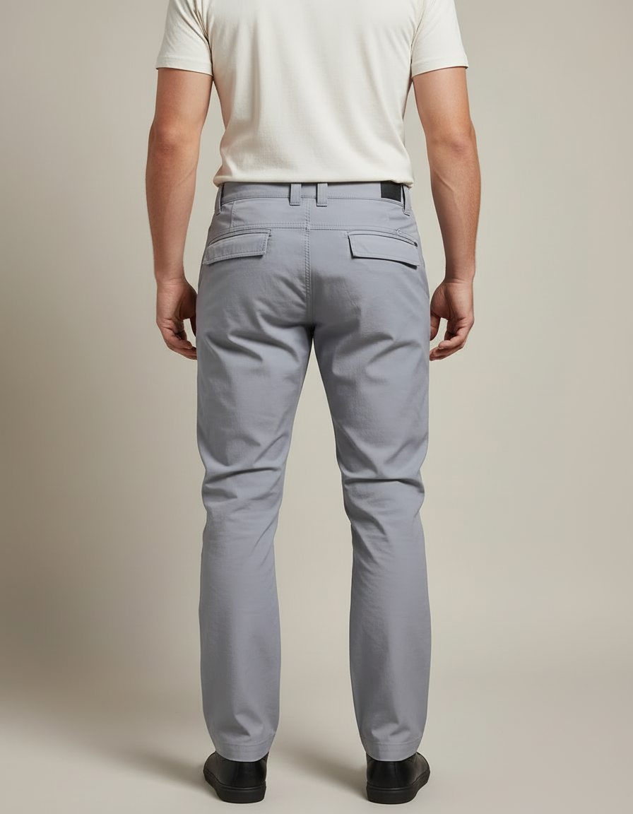 Pantalon Cargo Gris Tactique Léger Multi-Poches Homme - Gabardine - vue 2