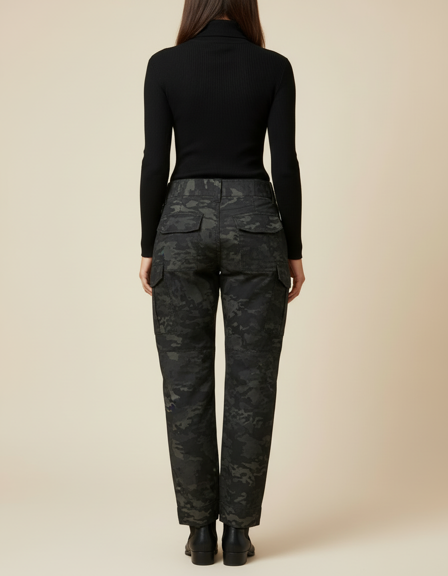 Pantalon Cargo Camouflage Militaire Gen3 Femme Rembourré - Imprimé Toile - vue 2