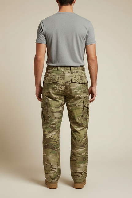 Pantalon Cargo Camouflage Militaire Tactique Imperméable Hiver - Multicolore Polyester - vue 2
