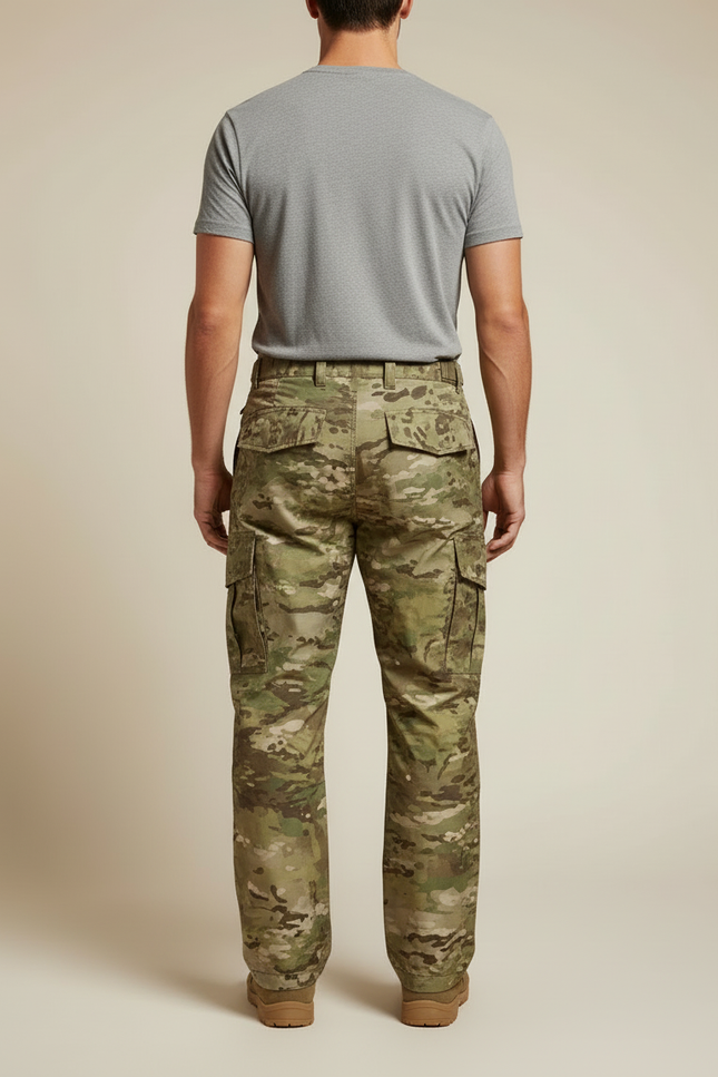 Pantalon Cargo Camouflage Militaire Tactique Imperméable Hiver - Multicolore Polyester - vue 2