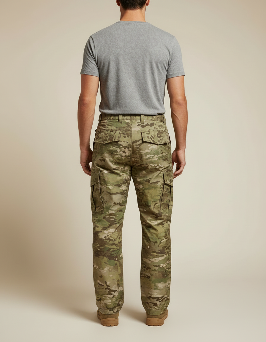 Pantalon Cargo Camouflage Militaire Tactique Imperméable Hiver - Multicolore Polyester - vue 2