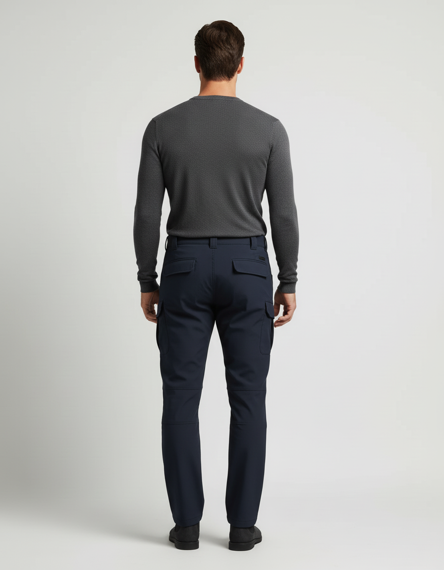 Pantalon Cargo Trekking - Marine Polyester - vue 2